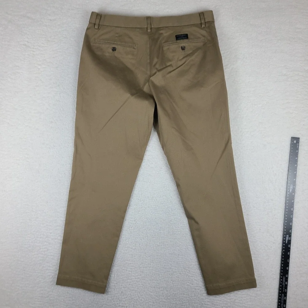 Banana Republic Pants Mens 35x30 Beige Mason Athletic‎ Tapered Fit Performance